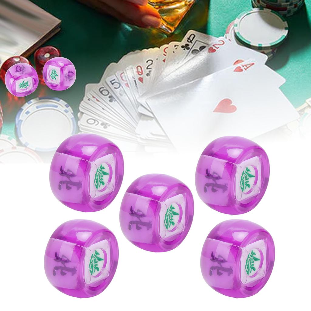 5 Stück Mahjong Windrichtung Würfel Südwest Nord Kugel Unterhaltungsspiel Würfel