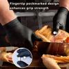 100PCS Black Nitrile Gloves Thickened Disposable Gloves for Cleaning Hairdressing Waterproof Dishwashing Tattoo Gloves