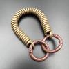 Colorful Retractable Keychain Spring Rope Anti-Lost Card Holder Strap Spiral Phone Lanyard  Student
