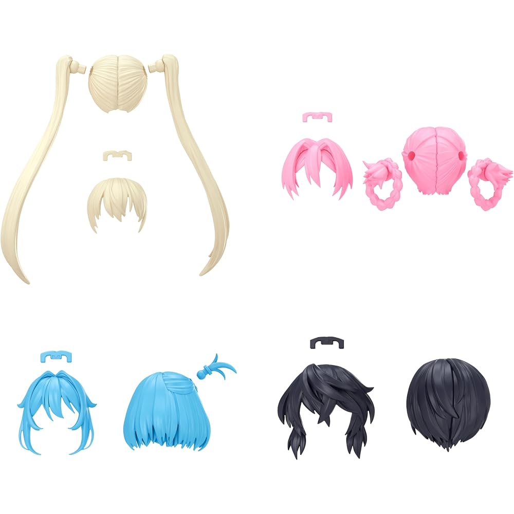 BANDAI SPIRITS (Bandai Spirits) 30MS Option Hairstyle Parts Vol.13 All 4 Types [BOX] Color Coded ...