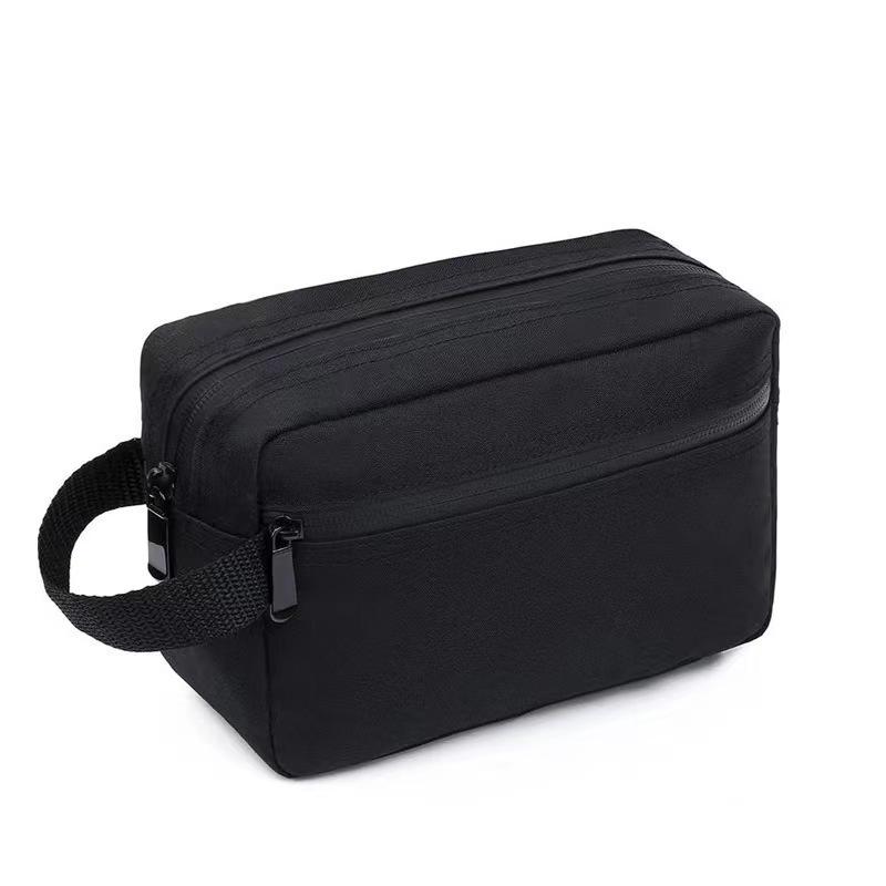Men's Waterproof Oxford Cloth Toiletry Bag - Portable Business Storage with Dry/Wet Separation