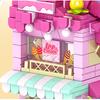 City Building Blocks Ice Cream Shop Dessert House Model Set Desktop Decor Kids DIY Toys Christmas Birthday Gift
