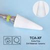 Ceramic Milling Cutter Flame Carbide Nail Drill Bits Pink Gel Remover Electric Machine Drills Polishing Peeling Nails Art Tools
