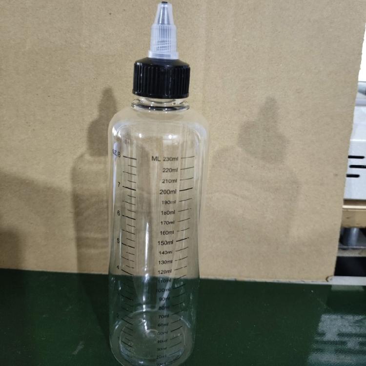 Haarapplikatorflasche Transparent Squeeze Spenderflasche mit Skala Pigmentbehälter für Badezimmer Werkstattgebrauch