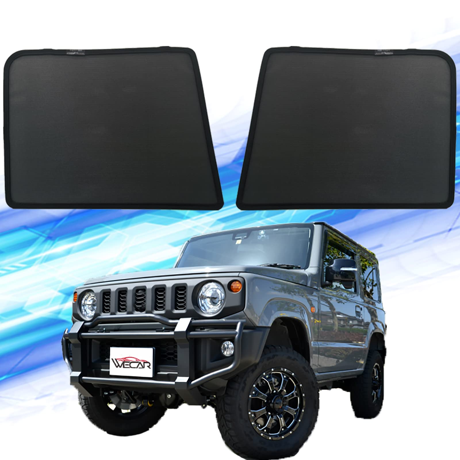 

Солнцезащитный козырек WeCar JIMNY JB23 JB33 JB43 Автомобильный тент-сетка, передний дизайн, тент, внутренние детали интерьера, простая установка, затемнение магнитного типа чёрный