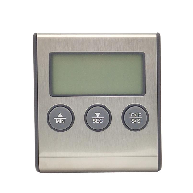 Digital Kitchen Cooking Thermometer Meat Food Temperature for Oven BBQ Grill Timer Function with Probe Heat Meter for Cooking