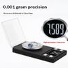 High Precision 0.001G Jewelry Pocket Scale Digital Carat Diamond Milligram Weighing Balance For Ingredients And Gems