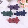 4Pcs Flower Hair Clips  Matte Black Floral Hairpins Hair Claw Clips Non-Slip Hair Clamps Grab Elegant Hair Accessories