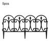 5Pcs Hollow Yard Fence Easy To Install Plastic Removable Panel DIY Picket Fencing for Garden