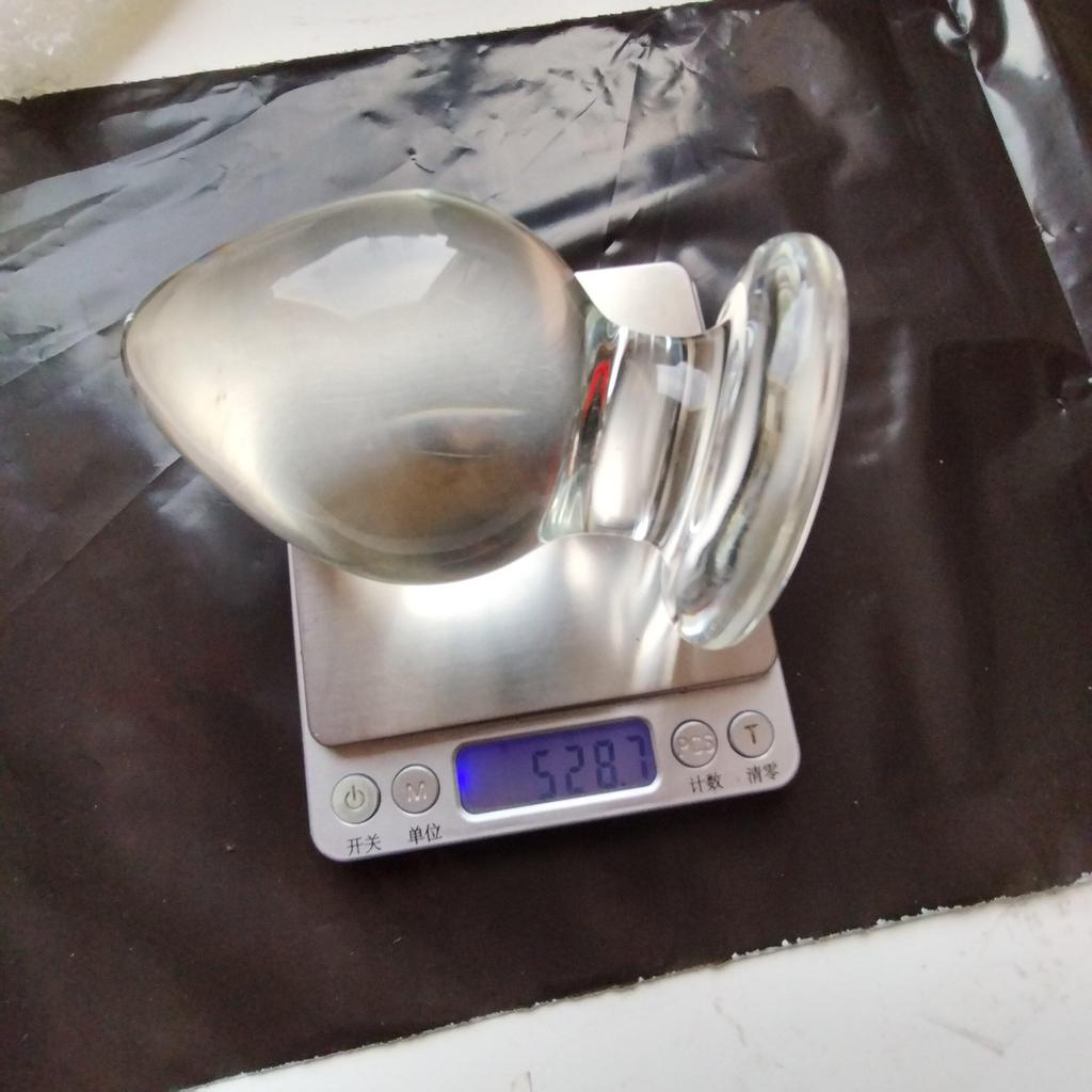 VaHppy Huevo de pato suave, tapón Anal de vidrio Extra grande, 780g, 7cm, SM, Juguetes sexuales BDSM para adultos gay, productos masturbadores femeninos