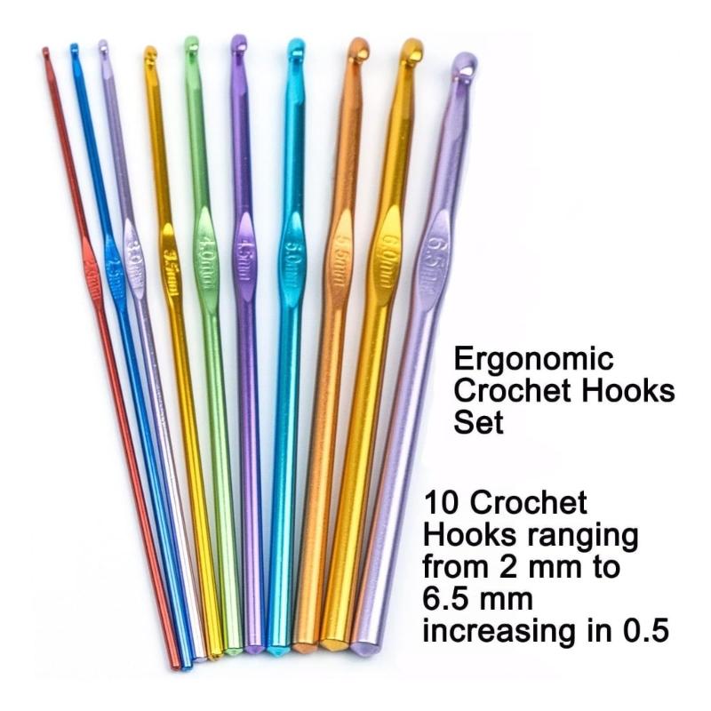 Beginners Crochet Kits Crochet Yarn and Crochet Hook Set for Making Bag, Gloves