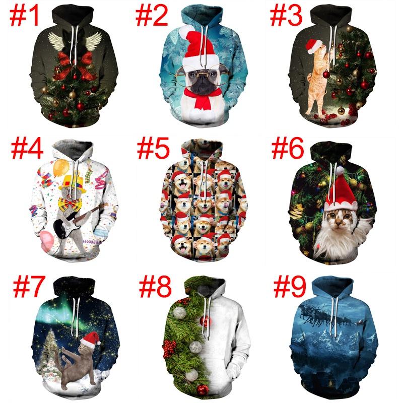 Premium Quality Men Women Christmas 3d Graphic Print Hooded Hoodie Sweatshirt Pullover With Timeless Style