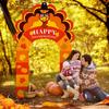 Thanksgiving Turkey Party Porch Banner Fall Pumpkin Maple Leaf Turkey Door Banner Arch Thanksgiving Decorations Archway Porch Sign Photo Backdrop