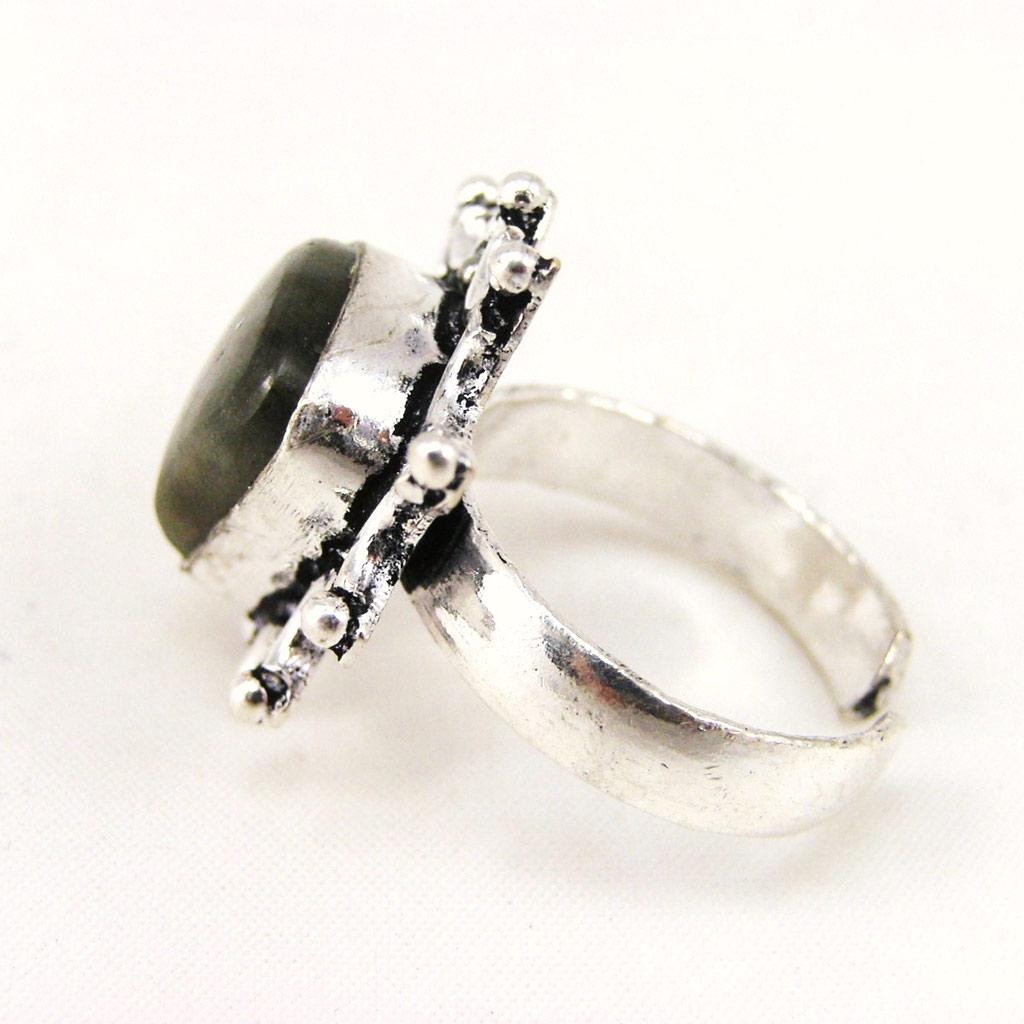 Les Trésors De Lily [F3240] - Green 'Kilimanjaro' Ring