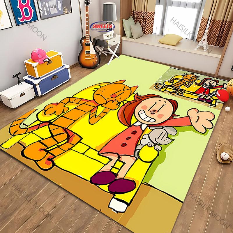 Cartoon D0g M-man Movie Theme Printed Carpet New Release! Rug for Living Room Bedroom,Office Areas,Durable Machine Washable Mat