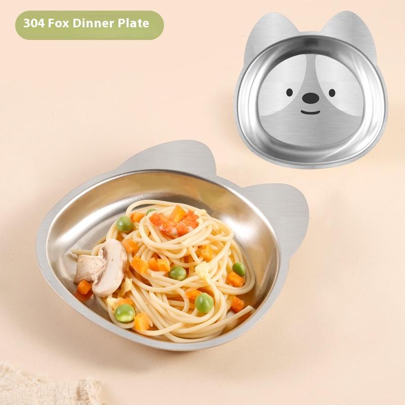 304 Stainless Steel Children's Cartoon Plate