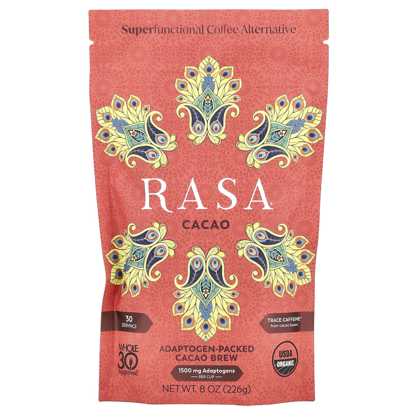 

Rasa, cacao brew with adaptogens, 8 oz (226 g)
