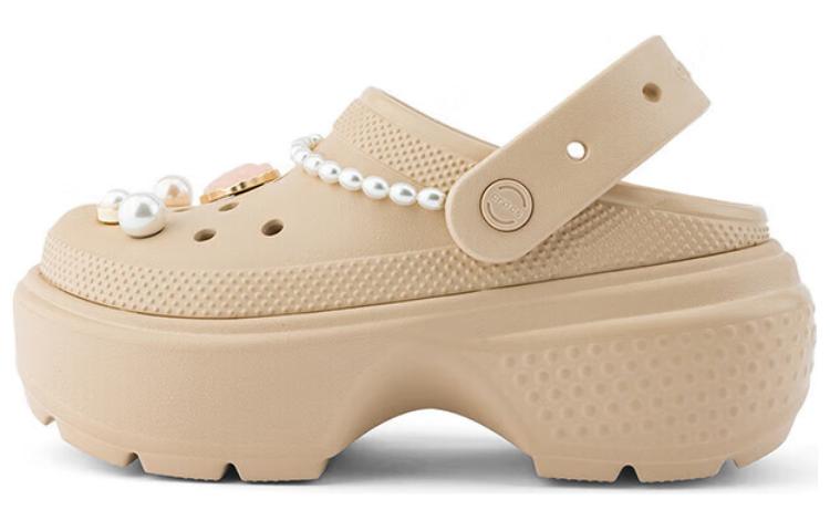 Crocs Clogs 5.5cm Women s Beige 210271-2Y2 38-39
