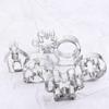 6Pcs Stainless Steel Kitchen DIY Christmas Decor Baking Tools Biscuit Mold Cookie Cutters Set