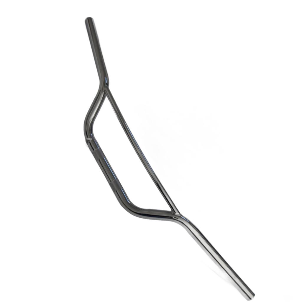 Universal Motorcycle Modification Retro Handlebar Drag Bar Replacement Part 25mm 1in Silver