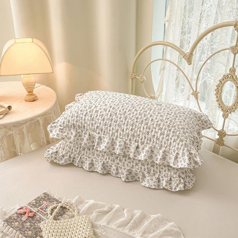 Lace Quilted Cotton Pillowcase Single Dormitory Pillowcase Cotton Inner Liner Sleeve Single and Double Universal Pillow Core Cover Home Textile
