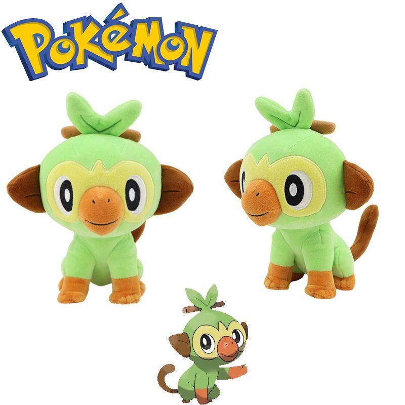 Adorable 7.8in Pokemon Grookey Plush Toy Soft Stuffed Monkey Doll