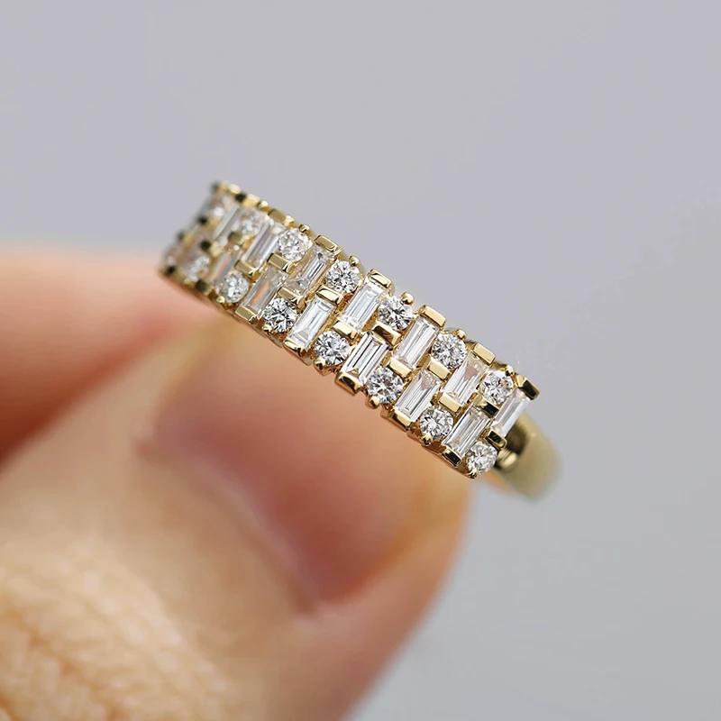 

Huitan Newly Trendy Rings for Women with Shiny Cubic Zirconia Luxury Gold Color Female Finger Accessories Modern Charms Zircon 7