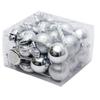 36PCS Electroplated Painted Christmas Tree Balls Ornaments Candy Cane Design Shatterproof Christmas Tree Party Decoration