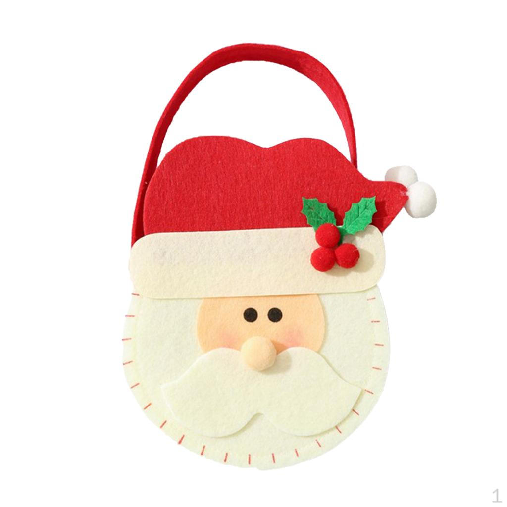 

Wrap Bags W/Handle Santa/Snowman/Deer for Christams Party Supply Santa Claus
