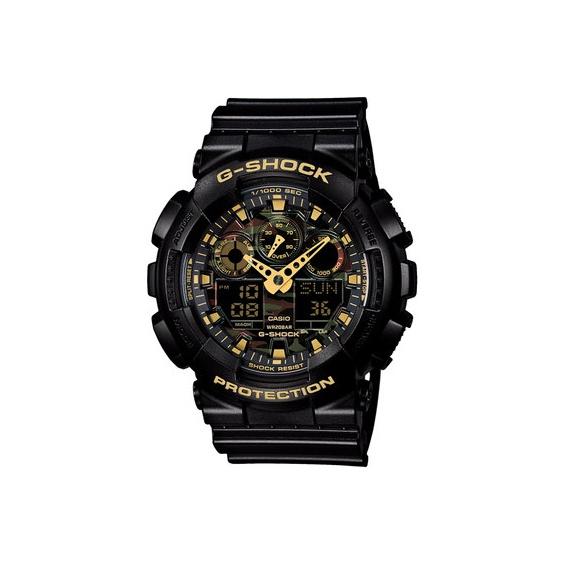 

Casio G-Shock Series Bomb Disposal Expert Dual Display Large Dial Waterproof Shockproof Sports Watch Quartz Movement Resin Strap GA-100CF-1A9PR Regular Watch Box,Camouflage Watch Dial