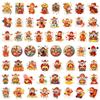 55 New Year God of Wealth Gifts Glory Stickers Decorate Refrigerator Mobile Notebook DIY Stickers