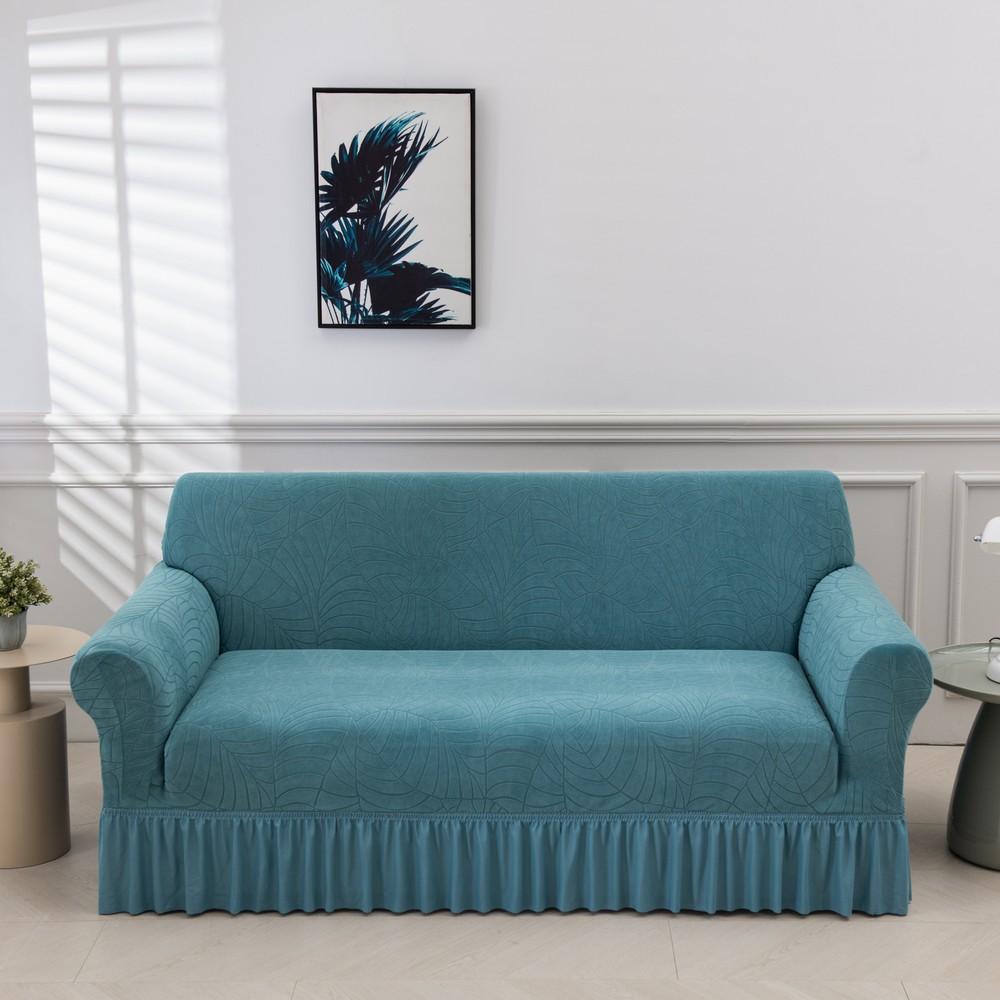 Skirt Sofa Cover All-Inclusive Universal Four-Season Universal Three Or Four-Person Living Room Elastic Fabric Sofa Cover