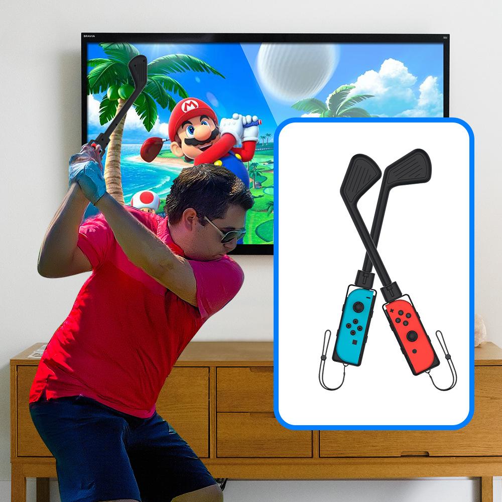 Paquete de accesorios deportivos para Switch: Kit familiar 10 en 1 para juegos deportivos (2022): Correas para piernas de fútbol, palos de golf de Mario, muñequeras de Just Dance