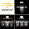 Outdoor 100LED Solar Light with Motion Sensor, 4-side Lights, Used for Exterior Walls, Courtyards, and Commercial Lighting