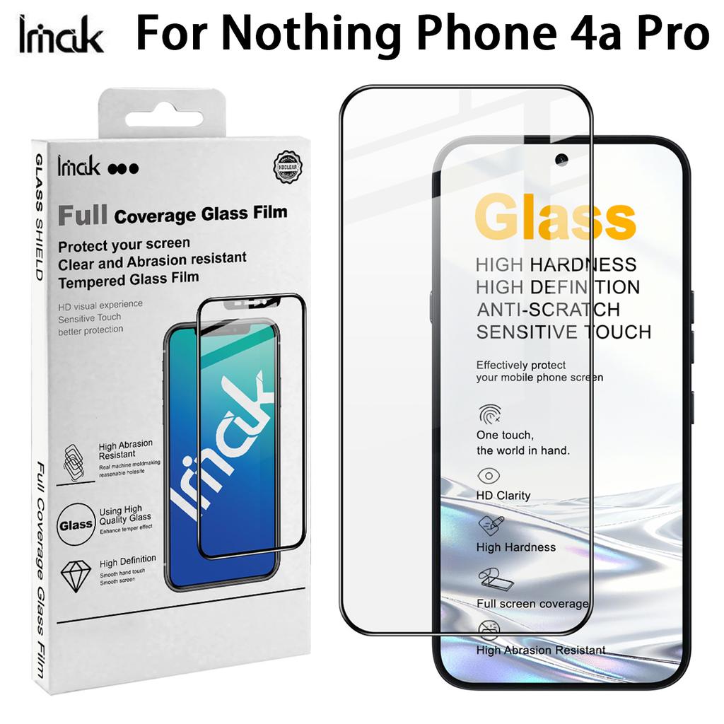 For Nothing Phone 4a Pro 5G Glass IMAK Full Coverage Tempered Glass Film Pro+ Series 169mm