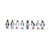 8Pcs/Set Plastic Ocean Animal Small Penguin Figure Model Toy