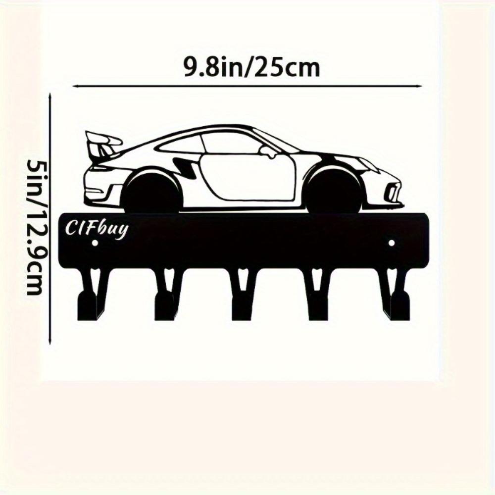 1PC Industrial Black Metal Wall Hook Organizer for Hats Bags Towels Rustic Modern Home Decor