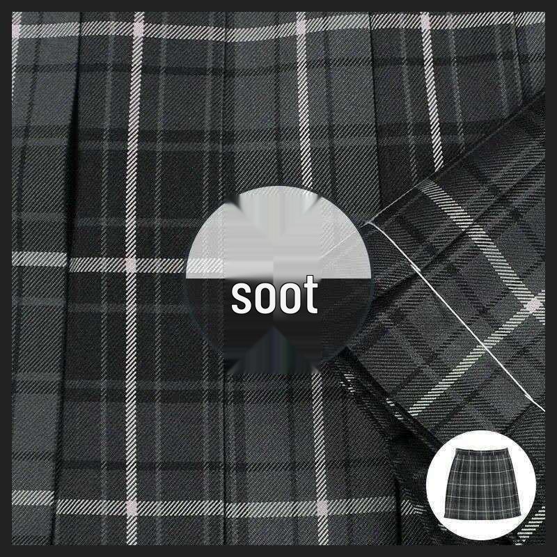 Authentic Japanese JK Plaid Mid-Length Student Uniform Set with Pleated Sailor Skirt