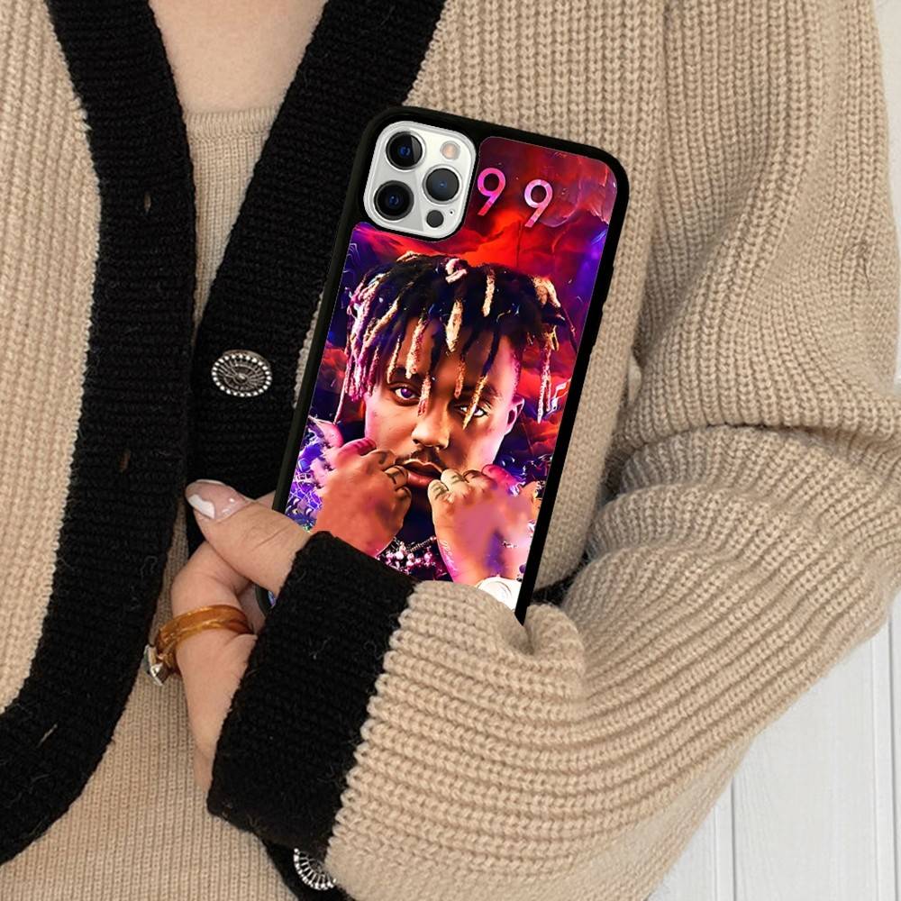 Rapper J-Juice Wrld Phone Case Wireless Charging PC+TPU For IPhone 11 12 13 14 15 16 17 Pro Max Plus Case