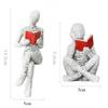 Décorations Abstraites en Résine pour la Maison, Lisez sur les Petits Designs de Personnages, les Décorations de Bibliothèque à la Mode, et les Figurines Décoratives pour la Maison