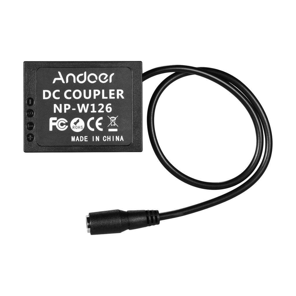 5V USB To NP-W126 Dummy Battery Pack DC Coupler Adapter Compatible with Fuji Cameras