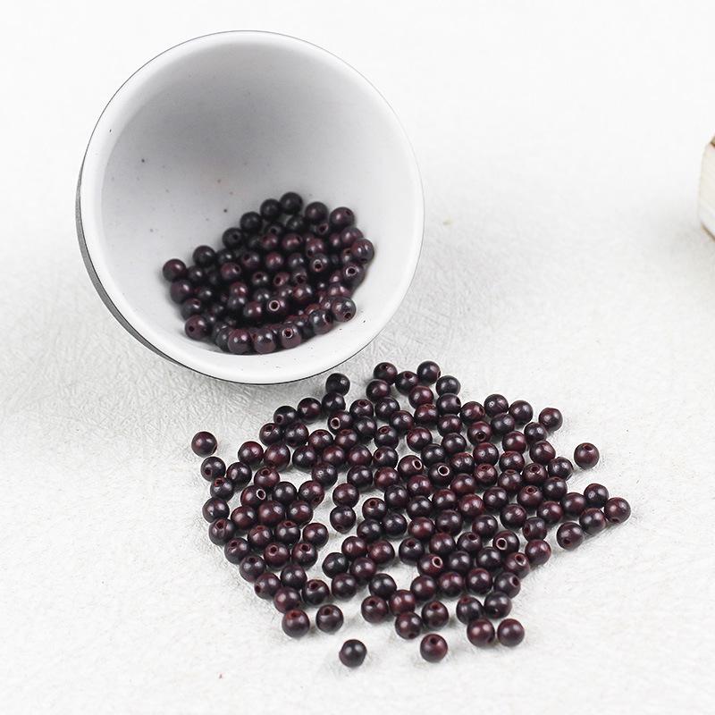 4mm Zambian Purple Sandalwood Beads for DIY Buddhist Bracelets Jewelry Accessories