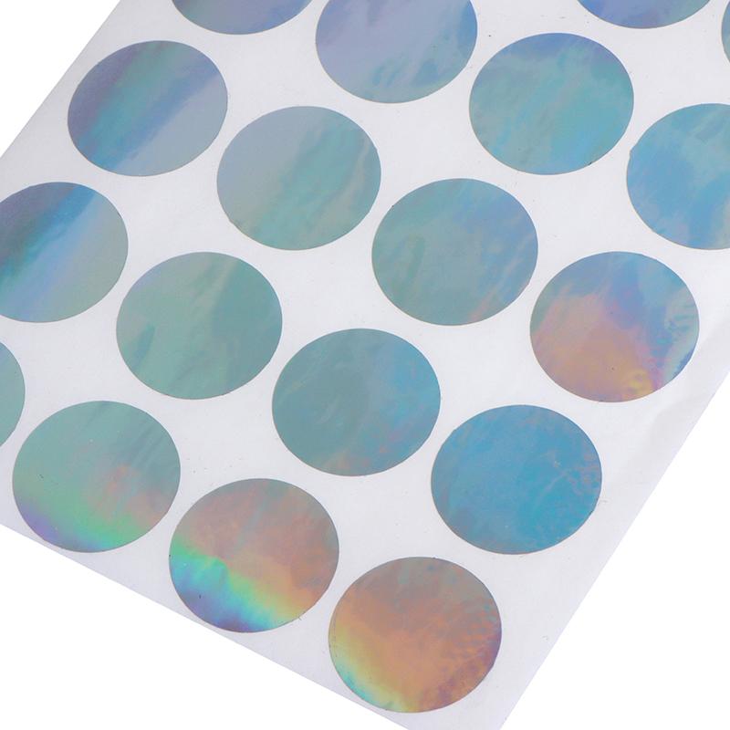 100 sztuk 2 cm Naklejki Laserowe Puste Okrągły Kształt Puste Anty-Demontażowe Etykieta Holograficzna Bezpieczeństwa Naklejka Uszczelniająca Taśma Uszczelniająca
