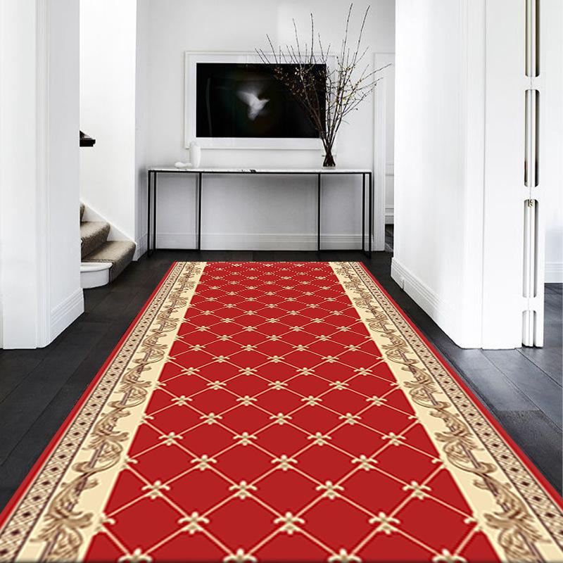 European Style Corridor Carpet Modern Household Carpet Entrance Hall Stairwell Corridor Fully Covered Carpet