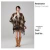 2025 Plaid Shawl Women's Autumn/Winter Travel Cape - Tassel Office Outerwear, Loose & Warm