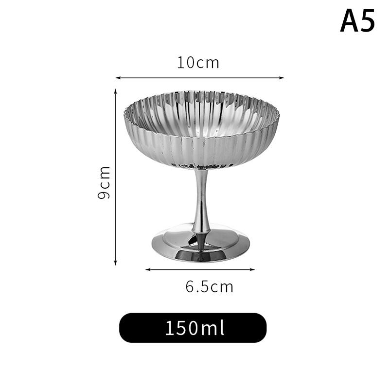 

Стаканчик для мороженого из нержавеющей стали, десертная чаша для пудинга, десертный стаканчик с высоким основанием, блюдо для подачи фруктового салата, блюдо для закусок на торт