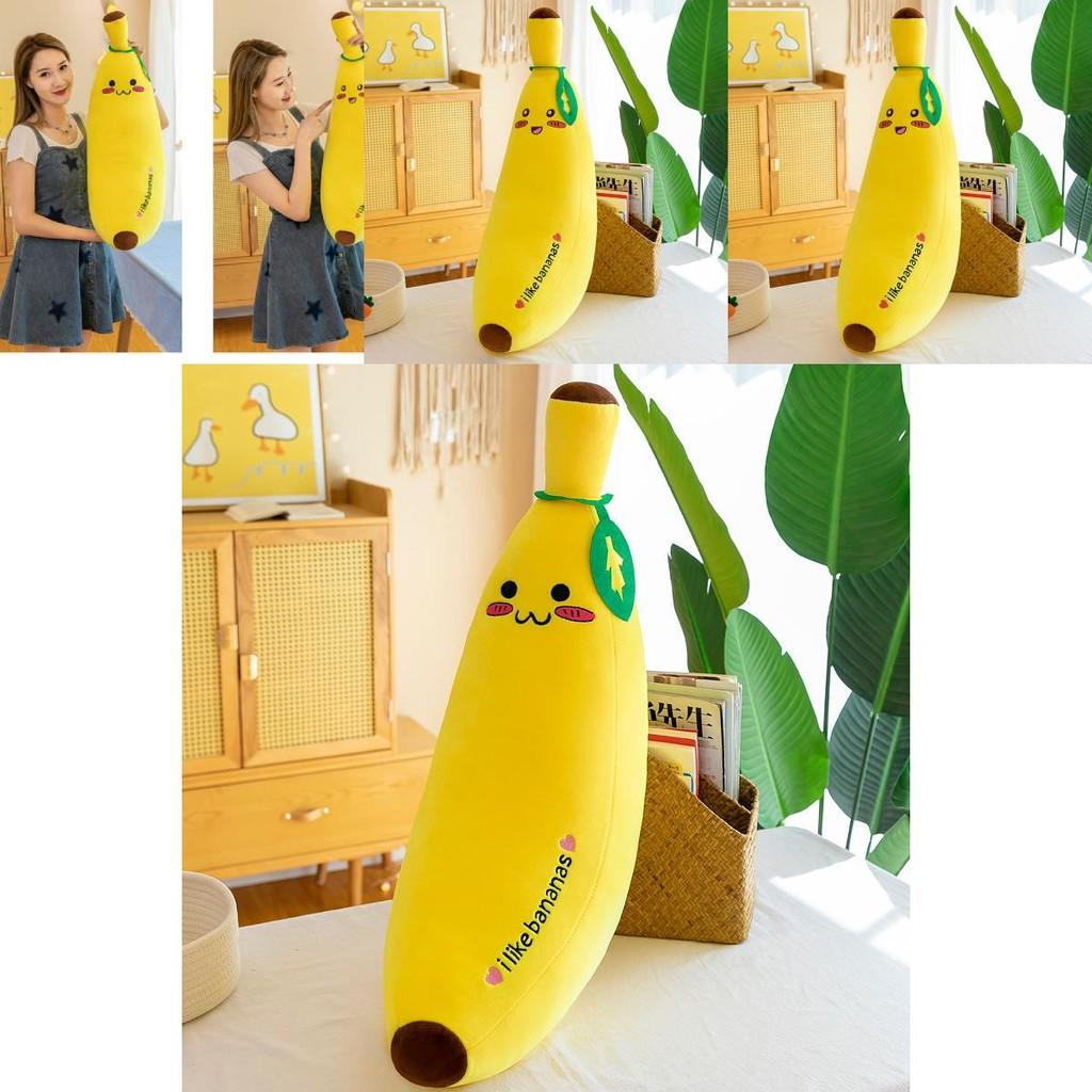 Delightful Cartoon Banana Plush Pillow Soft Fruit Toy For Cozy Sleep And Relaxation Gifts