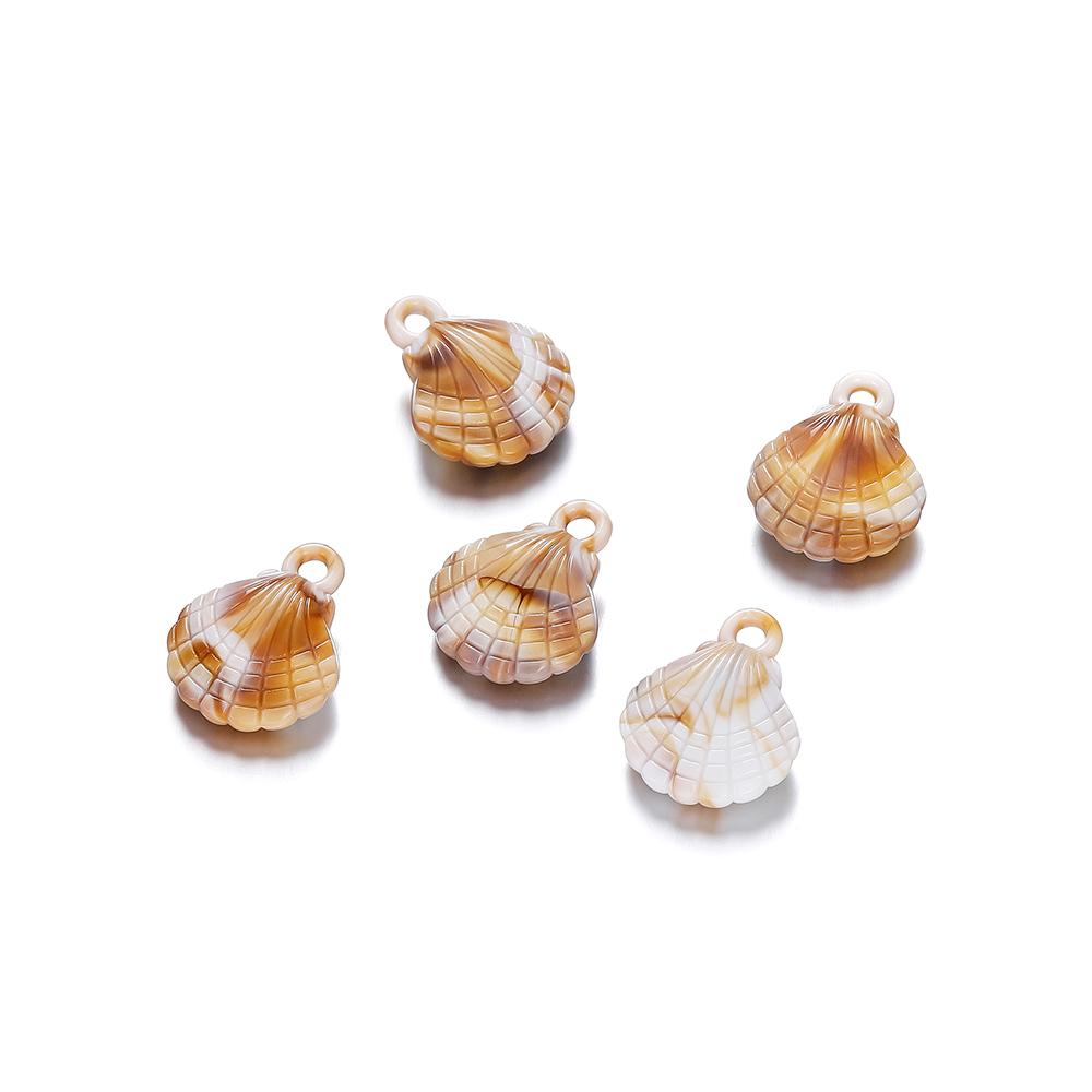 10/20Pcs/Lot Mix Acrylic Shell Conch Starfish Charm Pendants for DIY Women Earring Bracelet Necklace Jewelry Making Accessories