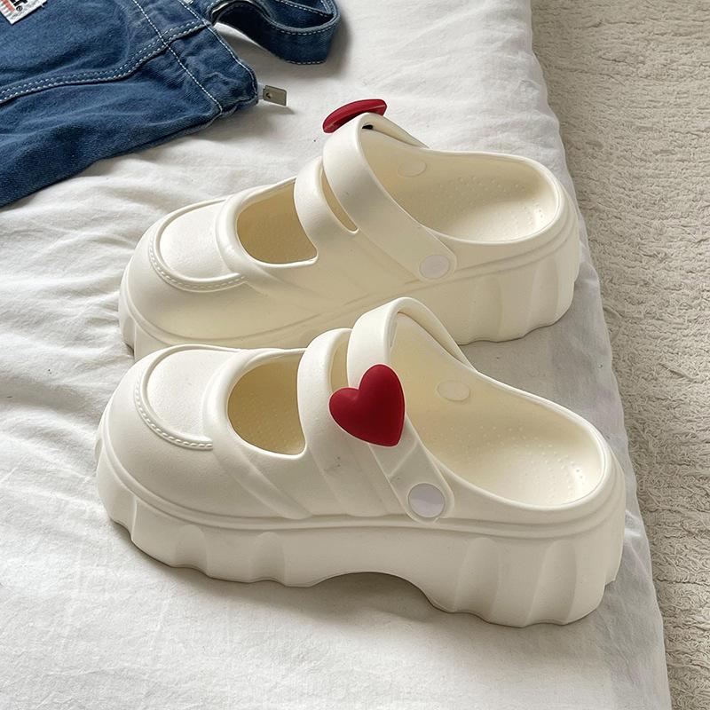 Women's Summer Eva Platform Sandals 2025 New Fashion Closed Toe Non Slip Beach Slippers Woman Lightweight Thick Sole Mary Jane