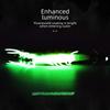 Luminous Wooden Shrimp Squid Hook with Beads and Soft Foot Lure for Sea Fishing and Lobster Bait